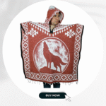 Wolf Hoodie Poncho