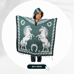 Horse / Horseshoe Hoodie Poncho