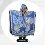 Roosters Hoodie Poncho
