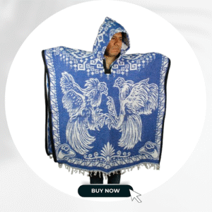 Roosters Hoodie Poncho