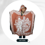Viva México Hoodie Poncho