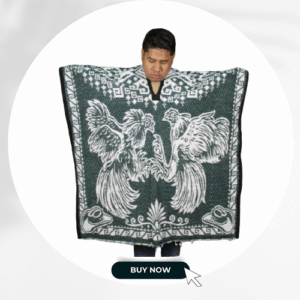 Gallo Double-Sided Poncho without Hoodie