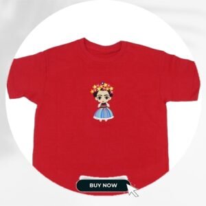 Embroidered Frida Doll Girls’ T-shirt