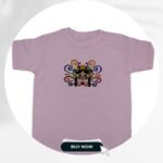 Embroidered T-shirt with Face