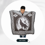 Wolf Poncho without Hoodie