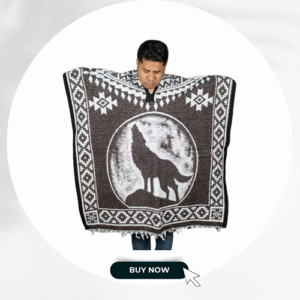 Wolf Poncho without Hoodie